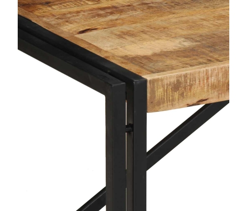 Mesa de centro de madera maciza de mango rugosa 100x50x35 cm