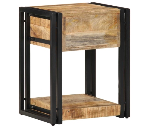 Mesita de noche madera maciza de mango 40x35x50 cm