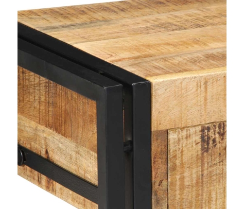 Mesita de noche madera maciza de mango 40x35x50 cm