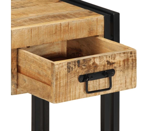 Mesita de noche madera maciza de mango 40x35x50 cm