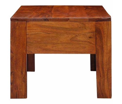 Mesa de centro de madera maciza de acacia 90x50x40 cm