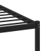 Estructura de cama sin colchón metal roble ahumado 90x190 cm