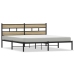 Estructura de cama sin colchón metal roble Sonoma 183x213 cm