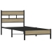 Estructura de cama sin colchón madera roble Sonoma 107x200 cm