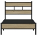Estructura de cama sin colchón madera roble Sonoma 107x200 cm