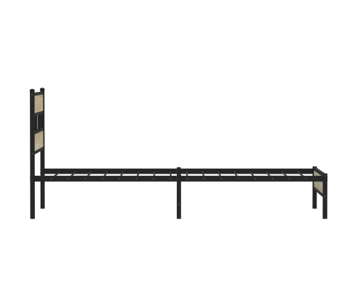 Estructura de cama sin colchón madera roble Sonoma 107x200 cm