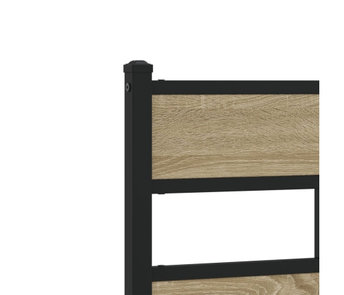 Estructura de cama sin colchón madera roble Sonoma 107x200 cm