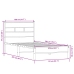 Estructura de cama sin colchón madera roble Sonoma 107x200 cm