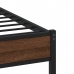 Estructura de cama sin colchón madera marrón roble 90x190 cm