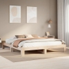 Estructura de cama sin colchón madera maciza de pino 180x200 cm