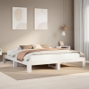 Cama sin colchón madera maciza de pino blanca 180x200 cm