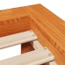 Cama sin colchón madera maciza de pino marrón cera 140x200 cm