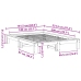 Cama sin colchón madera maciza de pino marrón cera 140x200 cm
