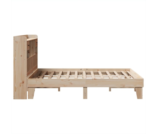 Estructura de cama sin colchón madera maciza de pino 160x200 cm