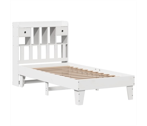 Estructura cama sin colchón madera maciza pino blanca 100x200cm