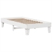 Estructura cama sin colchón madera maciza pino blanca 100x200cm