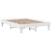 Estructura de cama sin colchón madera de pino blanca 140x190 cm