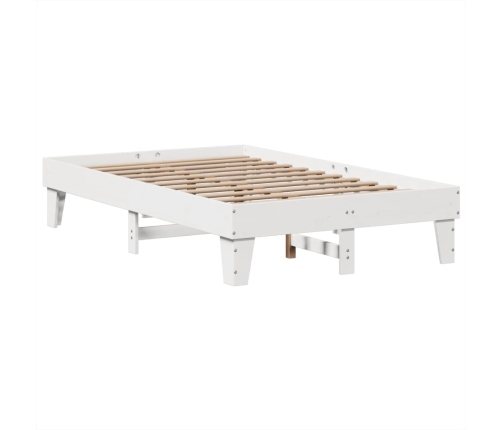 Estructura de cama sin colchón madera de pino blanco 135x190 cm