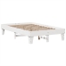 Estructura de cama sin colchón madera de pino blanco 135x190 cm