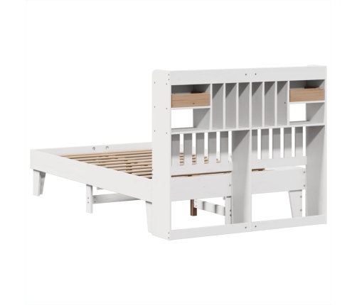 Estructura de cama sin colchón madera de pino blanco 135x190 cm