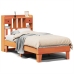 Estructura de cama sin colchón madera maciza marrón 90x190 cm