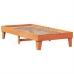 Estructura de cama sin colchón madera maciza marrón 90x190 cm