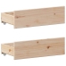Cama con estantería sin colchón madera maciza de pino 160x200cm