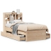 Cama con estantería sin colchón madera maciza de pino 90x200 cm