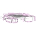 Cama sin colchón madera maciza de pino marrón cera 160x200 cm
