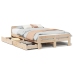 Estructura de cama sin colchón madera de pino maciza 120x200 cm