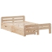 Estructura de cama sin colchón madera de pino maciza 120x200 cm