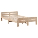 Estructura de cama sin colchón madera de pino maciza 120x200 cm