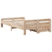 Estructura de cama sin colchón madera de pino maciza 120x200 cm