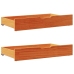 Estructura de cama sin colchón madera de pino marrón 90x200 cm