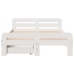 Estructura de cama sin colchón madera de pino blanco 135x190 cm