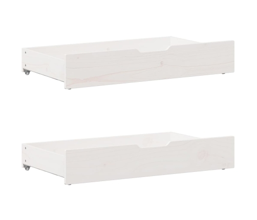 Estructura de cama sin colchón madera de pino blanco 135x190 cm