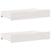 Estructura de cama sin colchón madera de pino blanco 135x190 cm