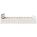 Estructura de cama sin colchón madera de pino blanco 135x190 cm
