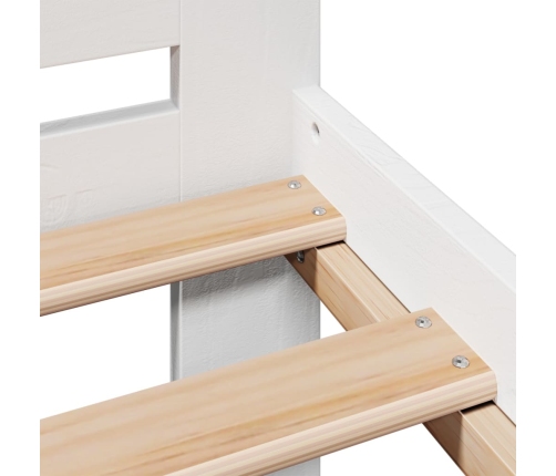 Estructura de cama sin colchón madera de pino blanco 135x190 cm