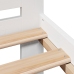 Estructura de cama sin colchón madera de pino blanco 135x190 cm