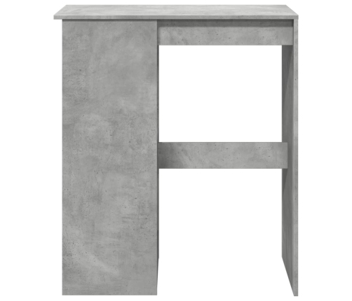 Mesa alta con estantes madera gris hormigón 90x47,5x103,5 cm