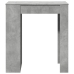 Mesa alta bar con estantes madera gris hormigón 95x47x103,5 cm