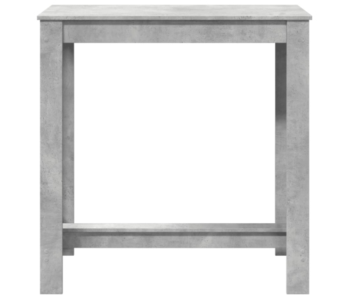 Mesa alta de bar madera ingeniería gris hormigón 102x50x103,5cm