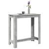 Mesa alta de bar madera ingeniería gris hormigón 102x50x103,5cm