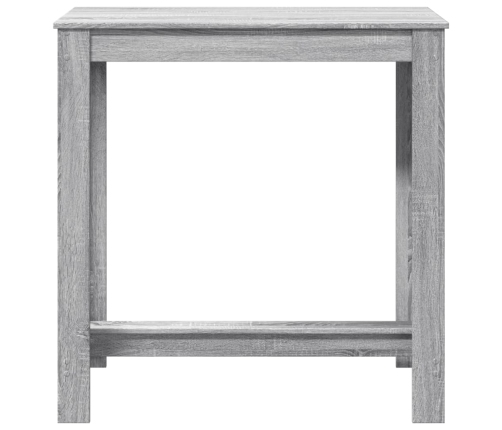 Mesa alta de bar madera ingeniería gris Sonoma 102x50x103,5 cm