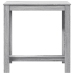 Mesa alta de bar madera ingeniería gris Sonoma 102x50x103,5 cm