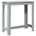 Mesa alta de bar madera ingeniería gris Sonoma 102x50x103,5 cm