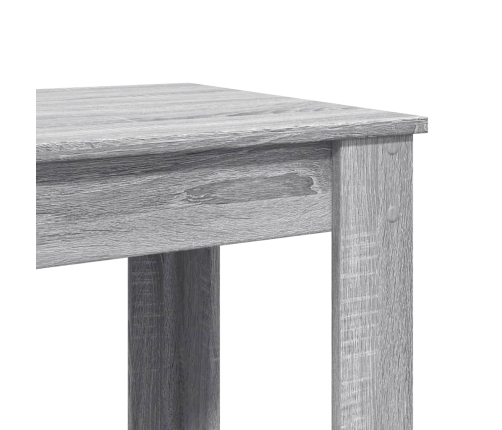 Mesa alta de bar madera ingeniería gris Sonoma 102x50x103,5 cm