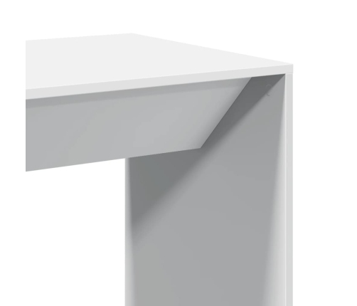 Mesa alta de bar madera de ingeniería blanca 51x50x103,5 cm