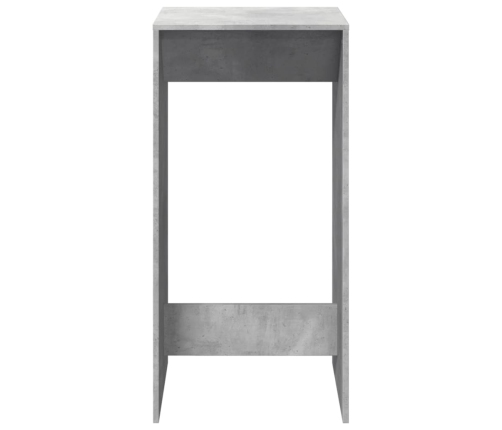 Mesa alta de bar madera ingeniería gris hormigón 51x50x103,5 cm